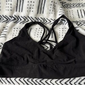 Athleta black sports bra size small